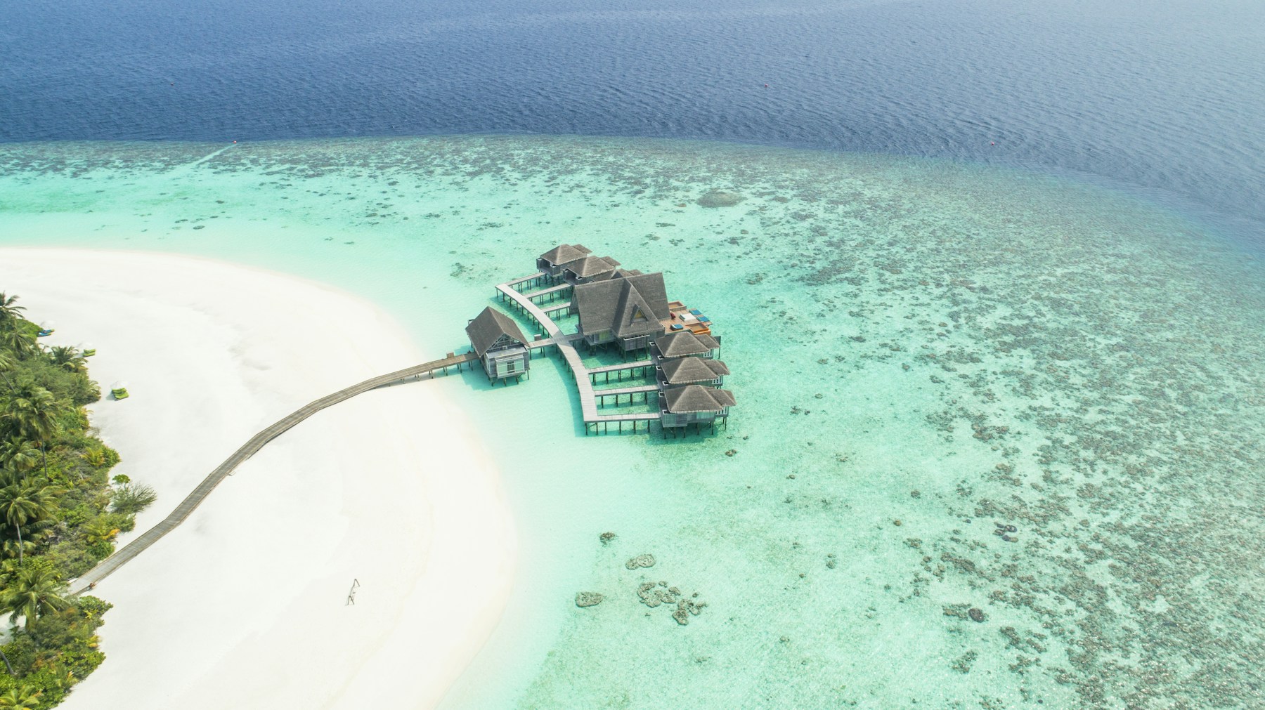 White sand beach and turquoise sea